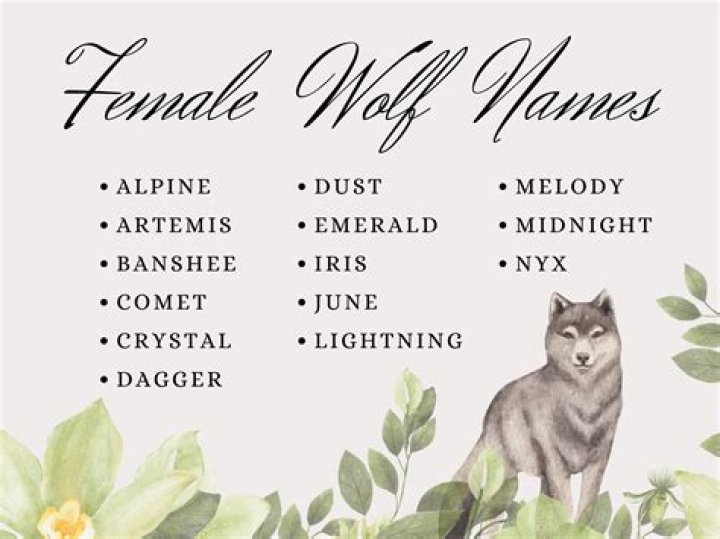 Discover Enchanting Wolf Names For Your Female Companion