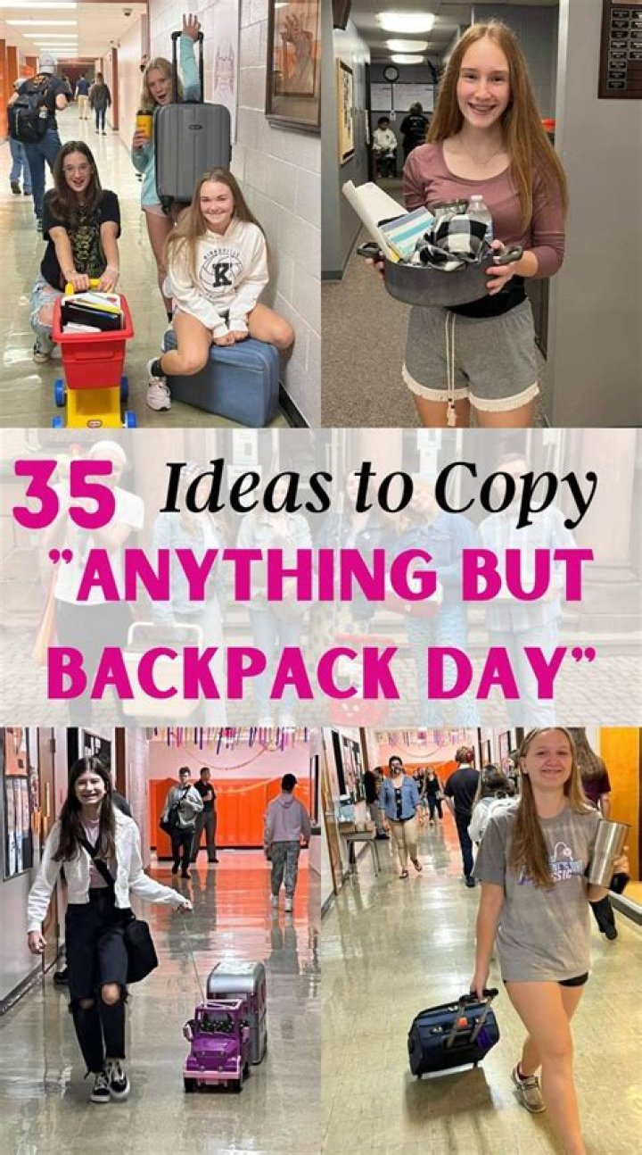 Discover Unconventional Yet Practical Ideas For "Anything But A Backpack Day"