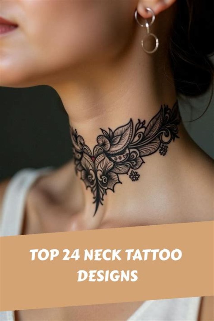 Uncover The Allure Of Women's Front Neck Tattoos: Unveiling Beauty And Boldness